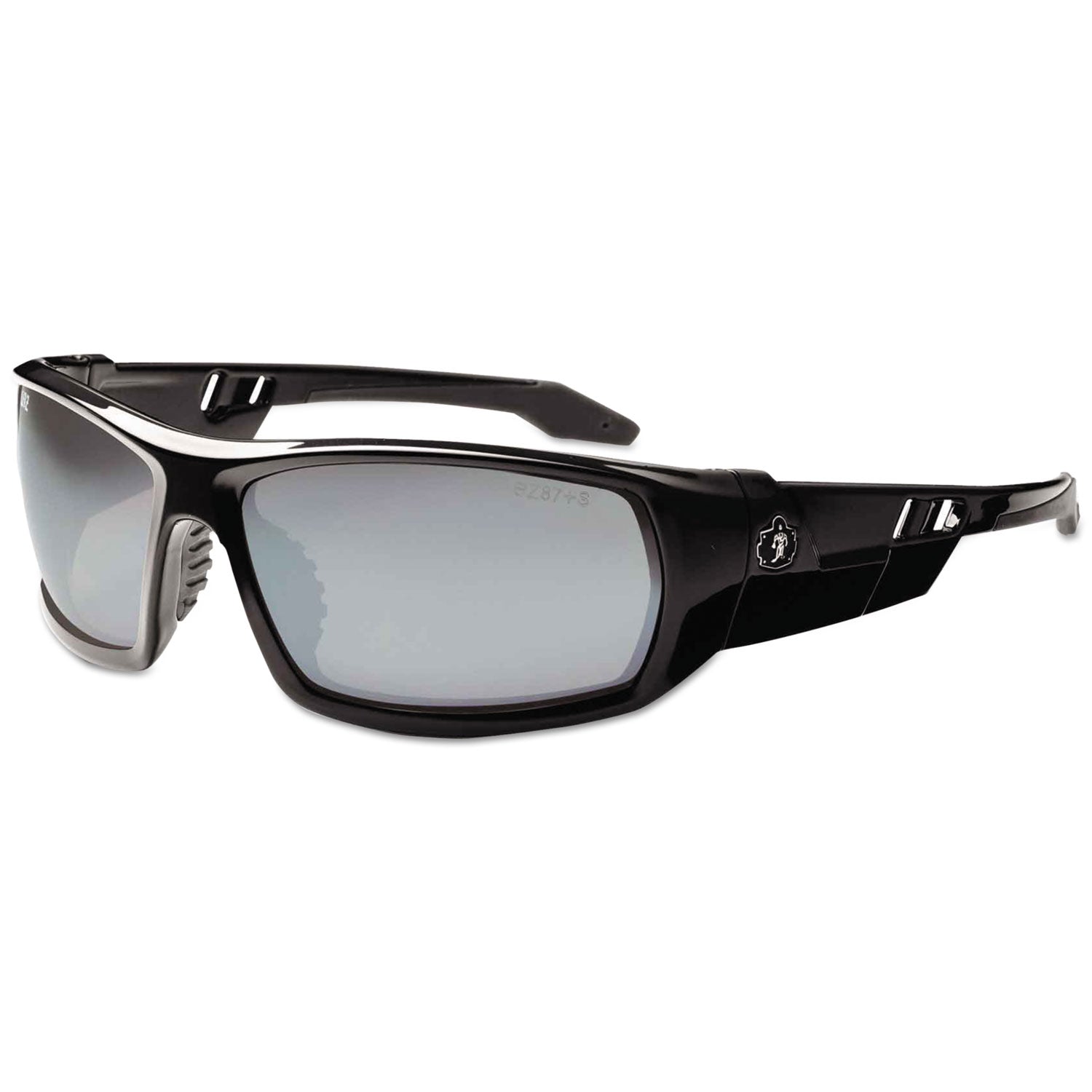 skullerz-odin-safety-glasses-black-frame-silver-lens-nylon-polycarb-ships-in-1-3-business-days_ego50042 - 1