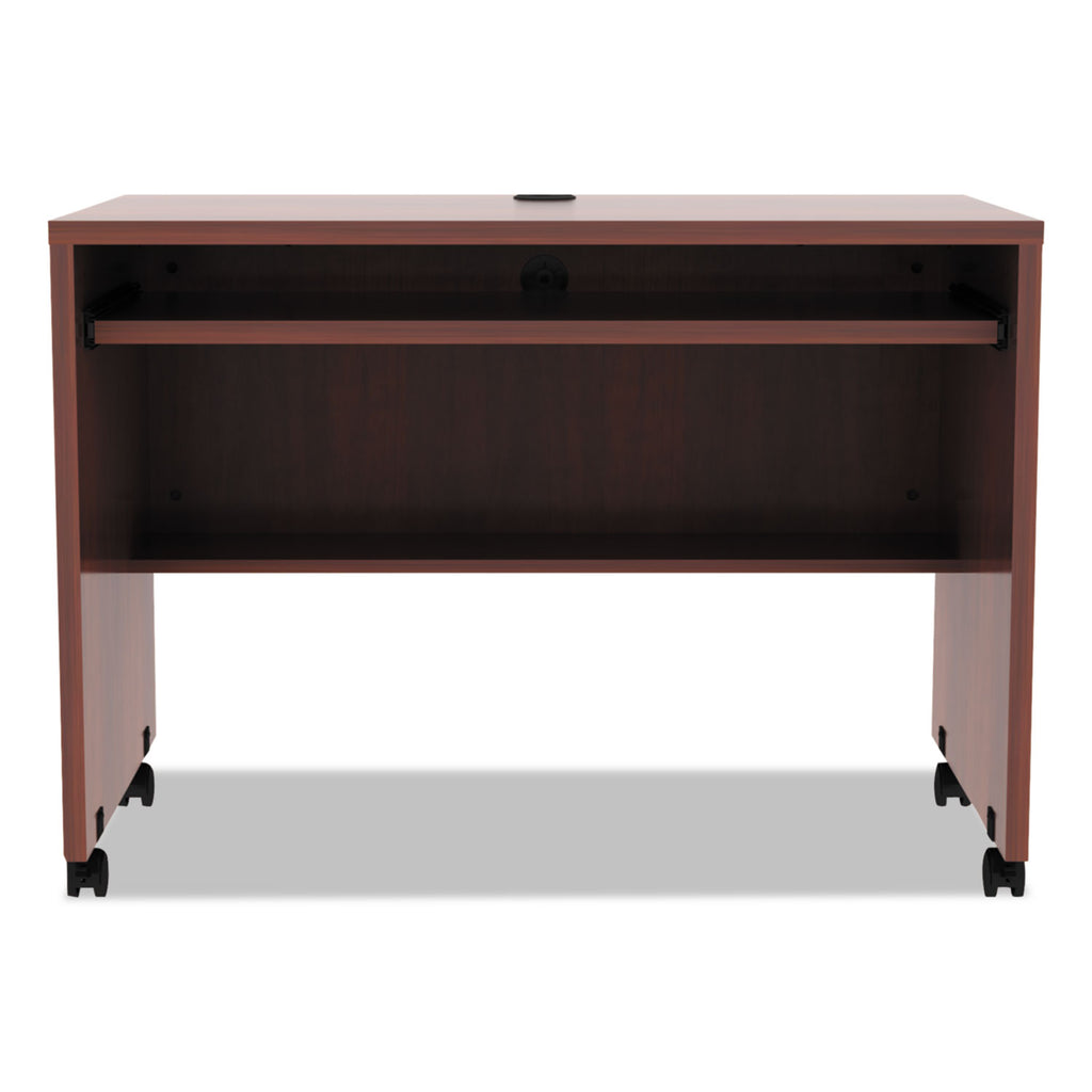 Alera Valencia Series Mobile Workstation Desk, 41.38" x 23.63" x 30", Medium Cherry