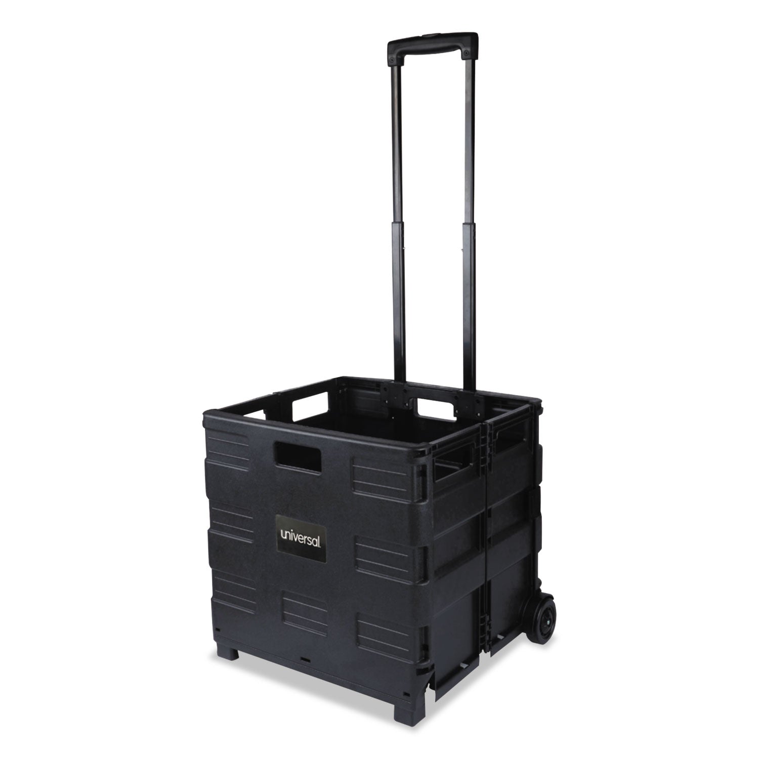 collapsible-mobile-storage-crate-plastic-1825-x-15-x-1825-to-3937-black_unv14110 - 1