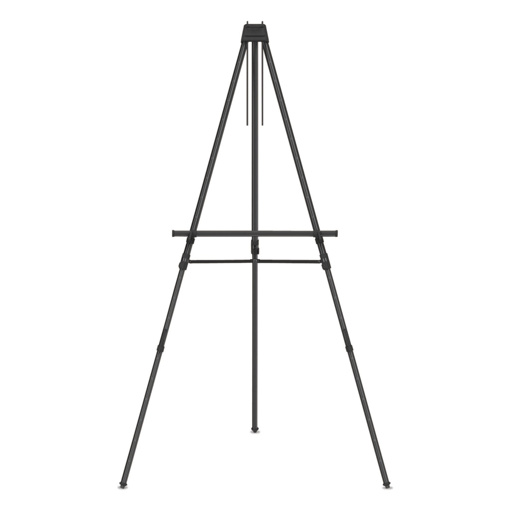 Aluminum Heavy-Duty Display Easel, 38" to 66" High, Aluminum, Black - 