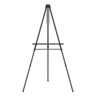 Aluminum Heavy-Duty Display Easel, 38" to 66" High, Aluminum, Black - 