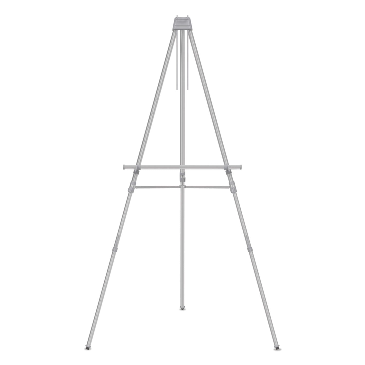 Aluminum Heavy-Duty Display Easel, 38" to 66" High, Aluminum, Silver - 