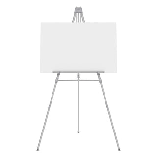 Aluminum Heavy-Duty Display Easel, 38" to 66" High, Aluminum, Silver - 