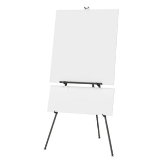 Aluminum Heavy-Duty Display Easel, 38" to 66" High, Aluminum, Black - 