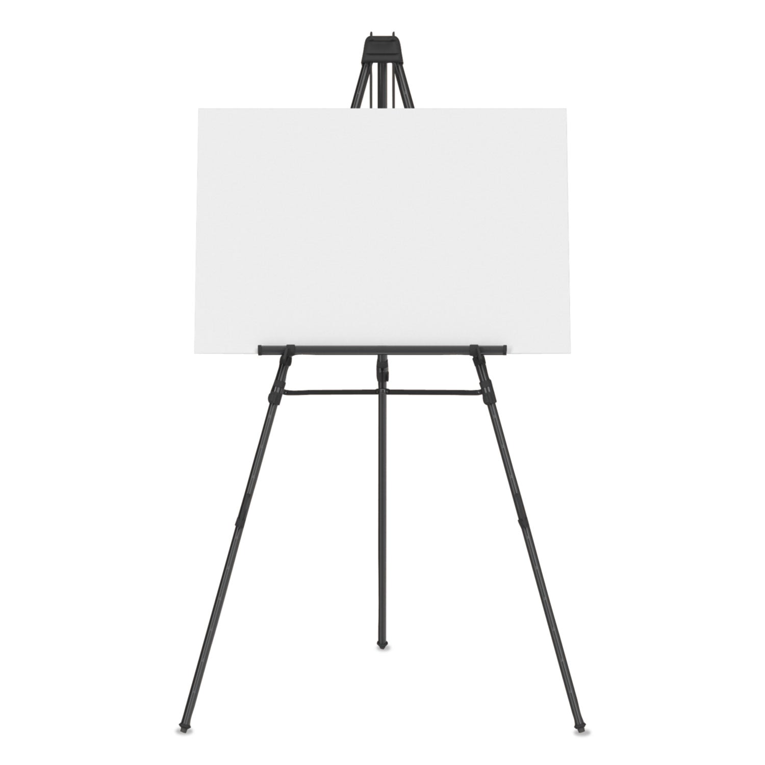 Aluminum Heavy-Duty Display Easel, 38" to 66" High, Aluminum, Black - 