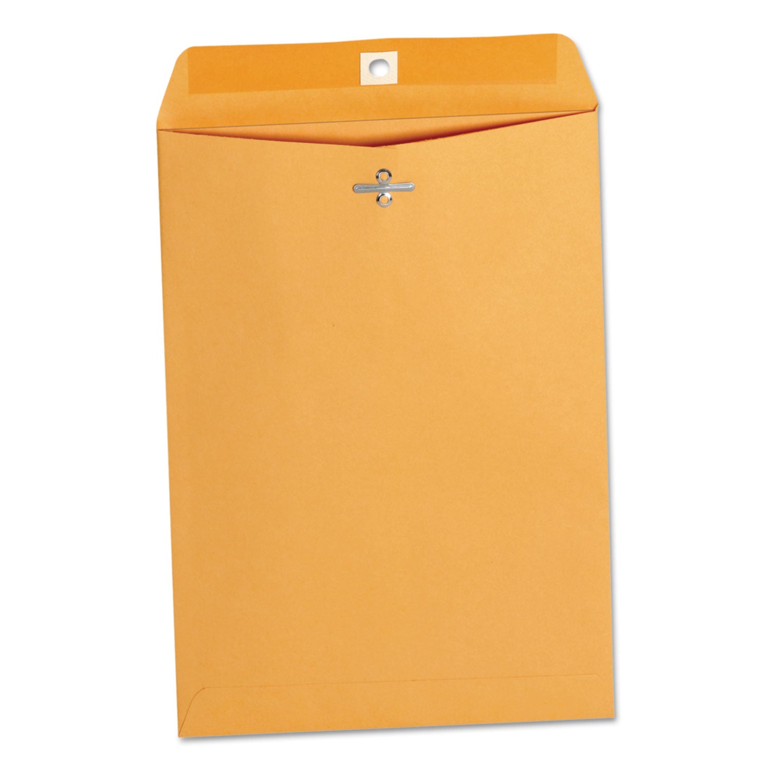 Kraft Clasp Envelope, #75, Square Flap, Clasp/Gummed Closure, 7.5 x 10.5, Brown Kraft, 100/Box - 
