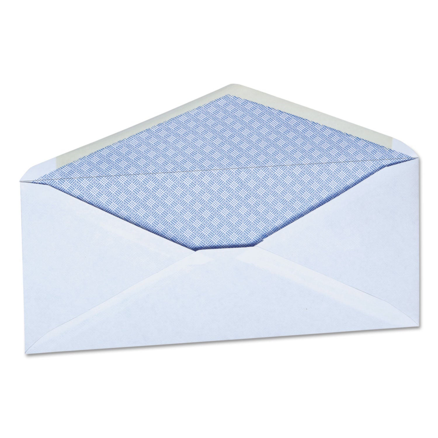 Open-Side Security Tint Business Envelope, #10, Monarch Flap, Gummed Closure, 4.13 x 9.5, White, 500/Box - 
