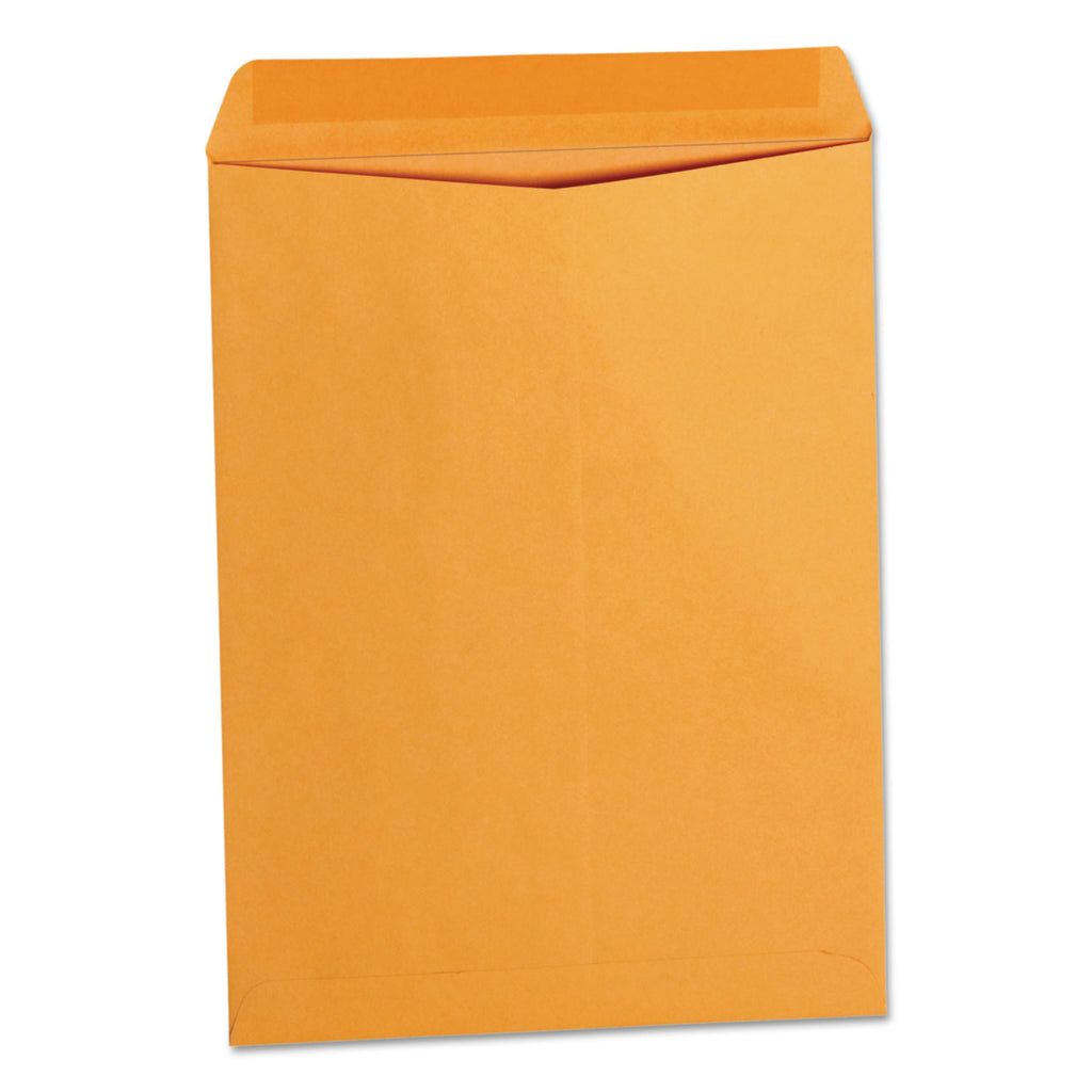 Catalog Envelope, 24 lb Bond Weight Paper, #10 1/2, Square Flap, Gummed Closure, 9 x 12, Brown Kraft, 250/Box - 