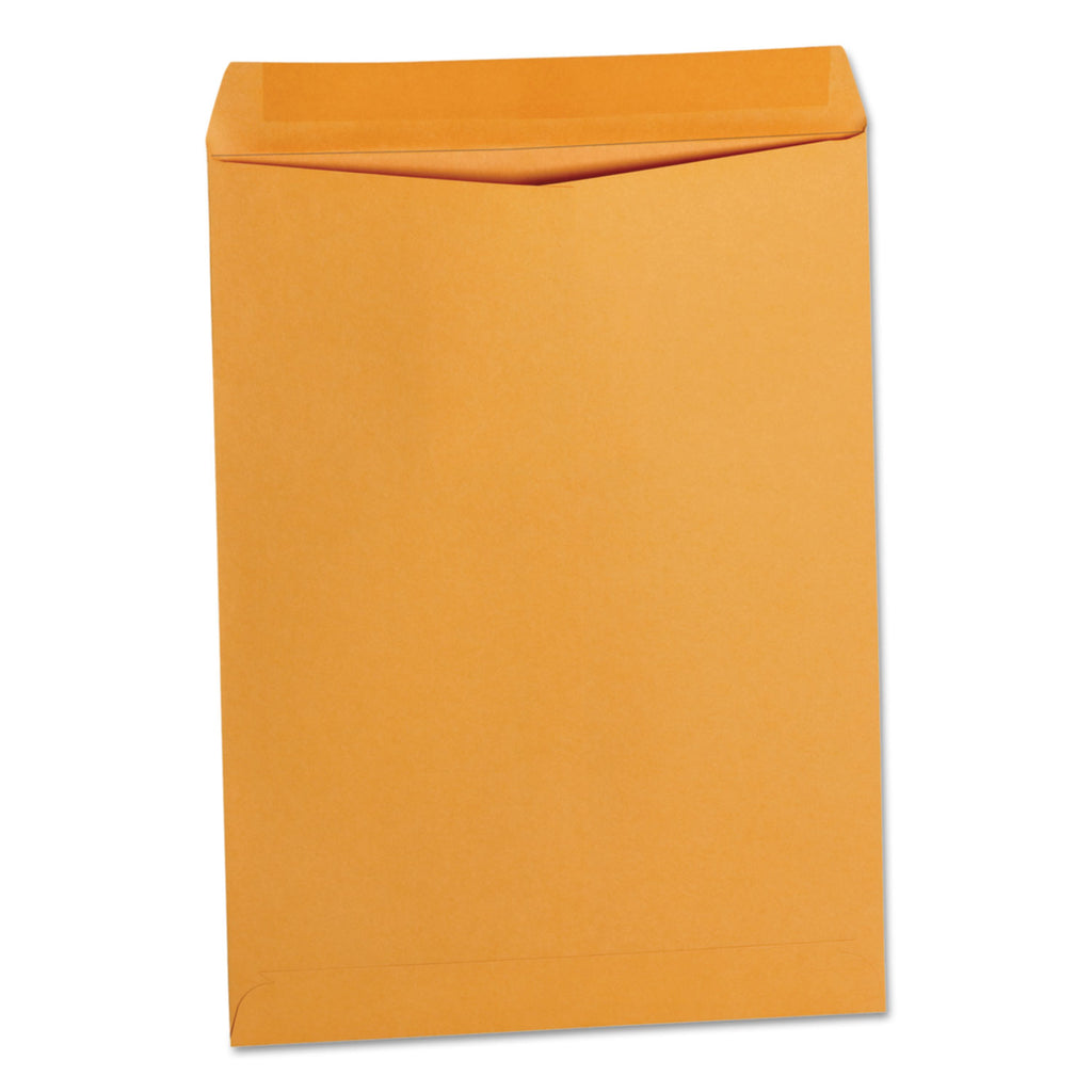 Catalog Envelope, 28 lb Bond Weight Kraft, #10 1/2, Square Flap, Gummed Closure, 9 x 12, Brown Kraft, 250/Box - 