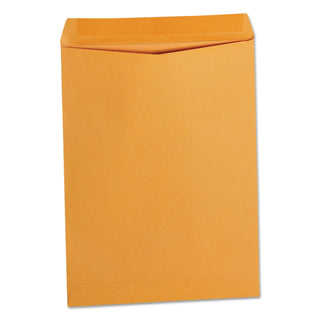 Catalog Envelope, 28 lb Bond Weight Kraft, #10 1/2, Square Flap, Gummed Closure, 9 x 12, Brown Kraft, 250/Box - 