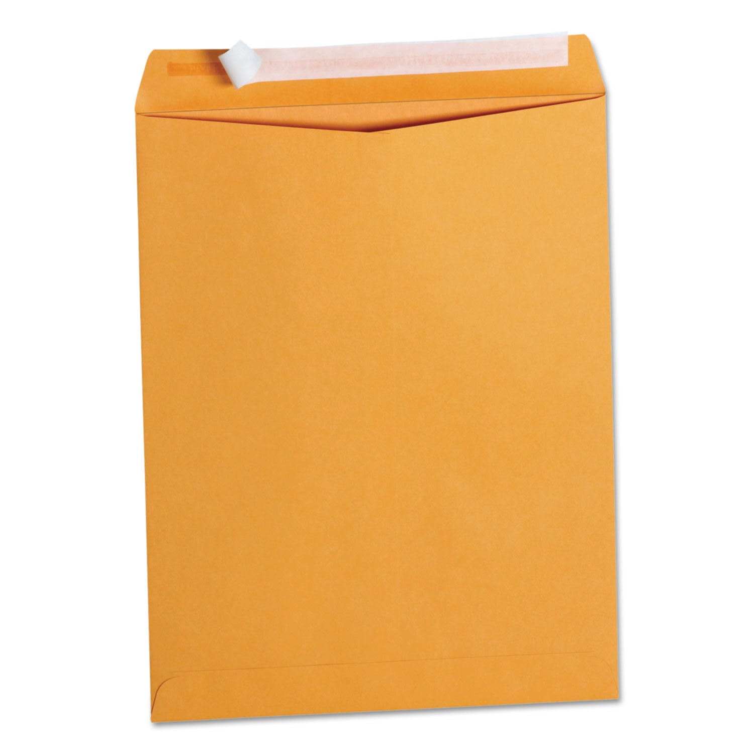 Peel Seal Strip Catalog Envelope, #13 1/2, Square Flap, Self-Adhesive Closure, 10 x 13, Natural Kraft, 100/Box - 