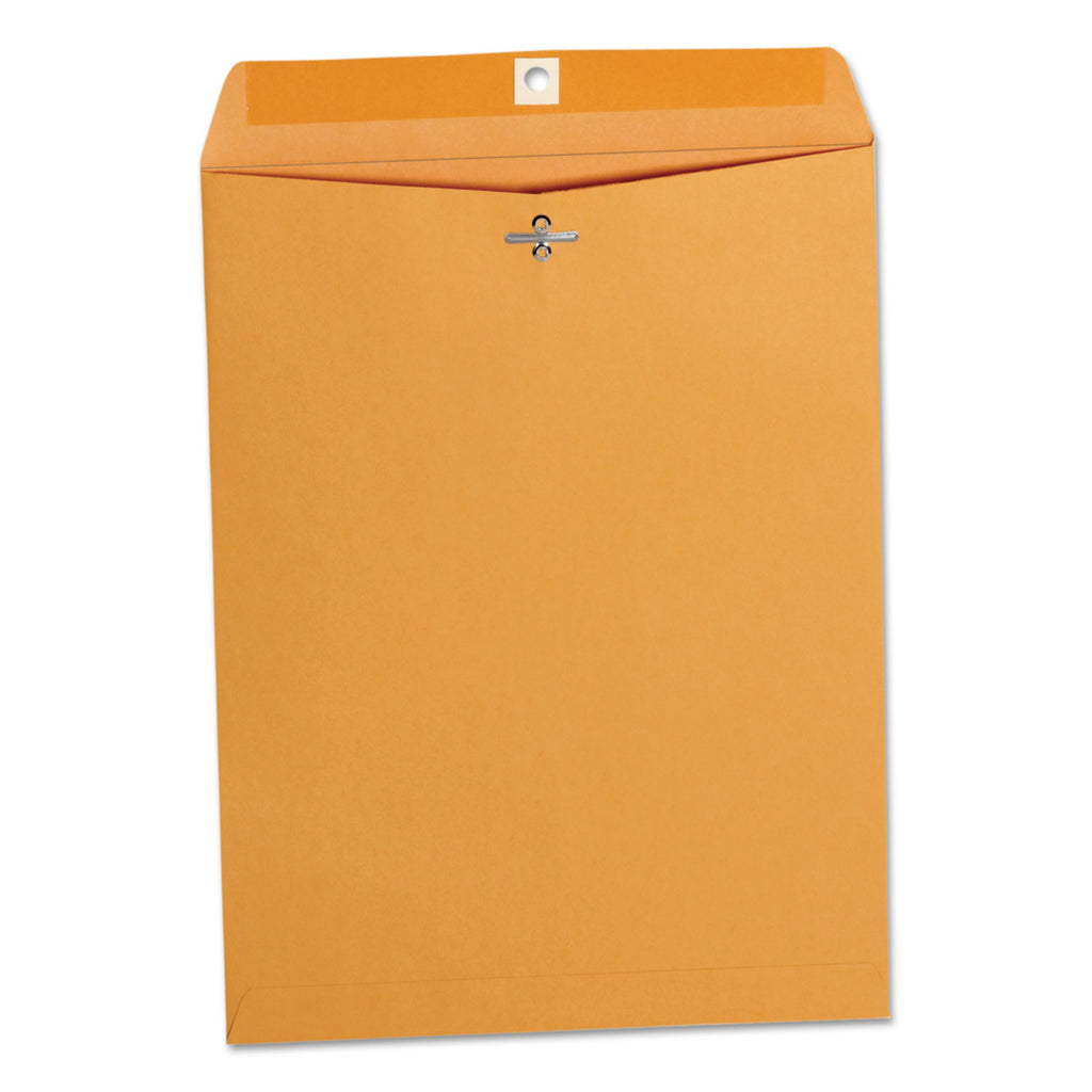 Kraft Clasp Envelope, #93, Square Flap, Clasp/Gummed Closure, 9.5 x 12.5, Brown Kraft, 100/Box