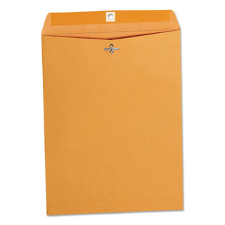 Kraft Clasp Envelope, #93, Square Flap, Clasp/Gummed Closure, 9.5 x 12.5, Brown Kraft, 100/Box