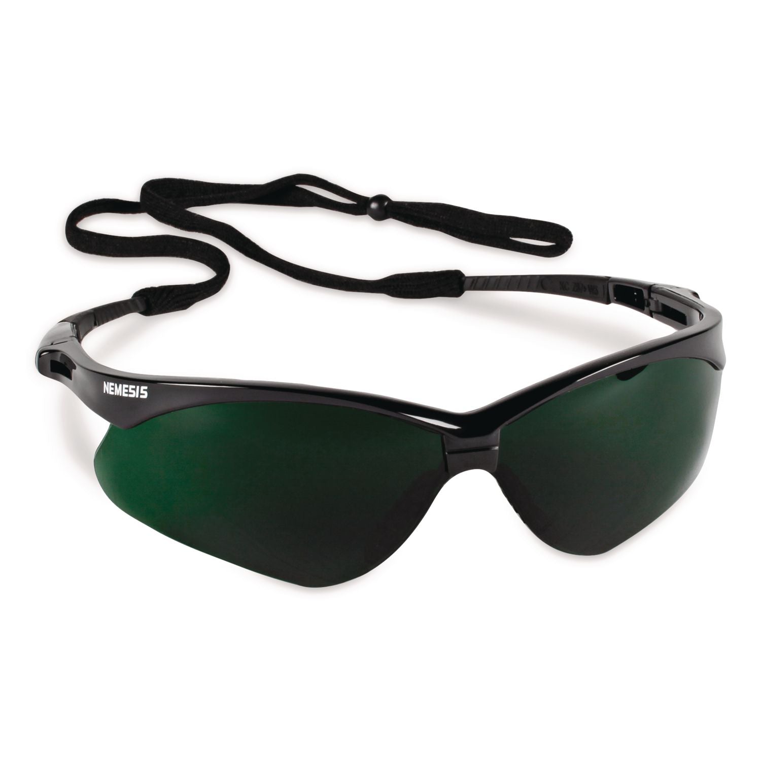 V30 Nemesis Safety Eyewear, Black Frame/IRUV 5 Lens, Nylon/Polycarb