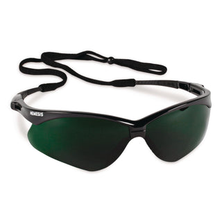 V30 Nemesis Safety Eyewear, Black Frame/IRUV 5 Lens, Nylon/Polycarb