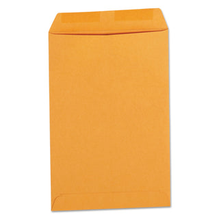 Catalog Envelope, 24 lb Bond Weight Kraft, #1, Square Flap, Gummed Closure, 6 x 9, Brown Kraft, 500/Box - 