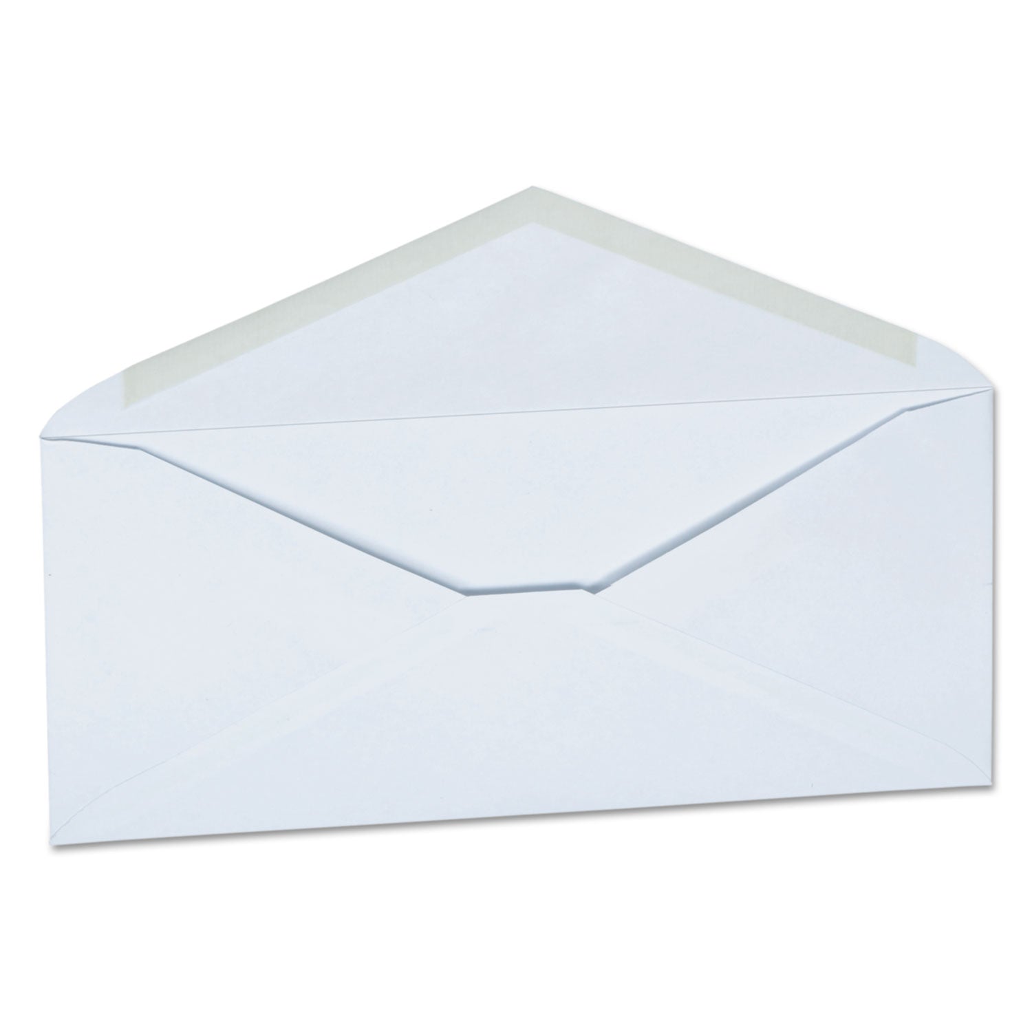 Open-Side Business Envelope, #10, Monarch Flap, Gummed Closure, 4.13 x 9.5, White, 250/Carton - 