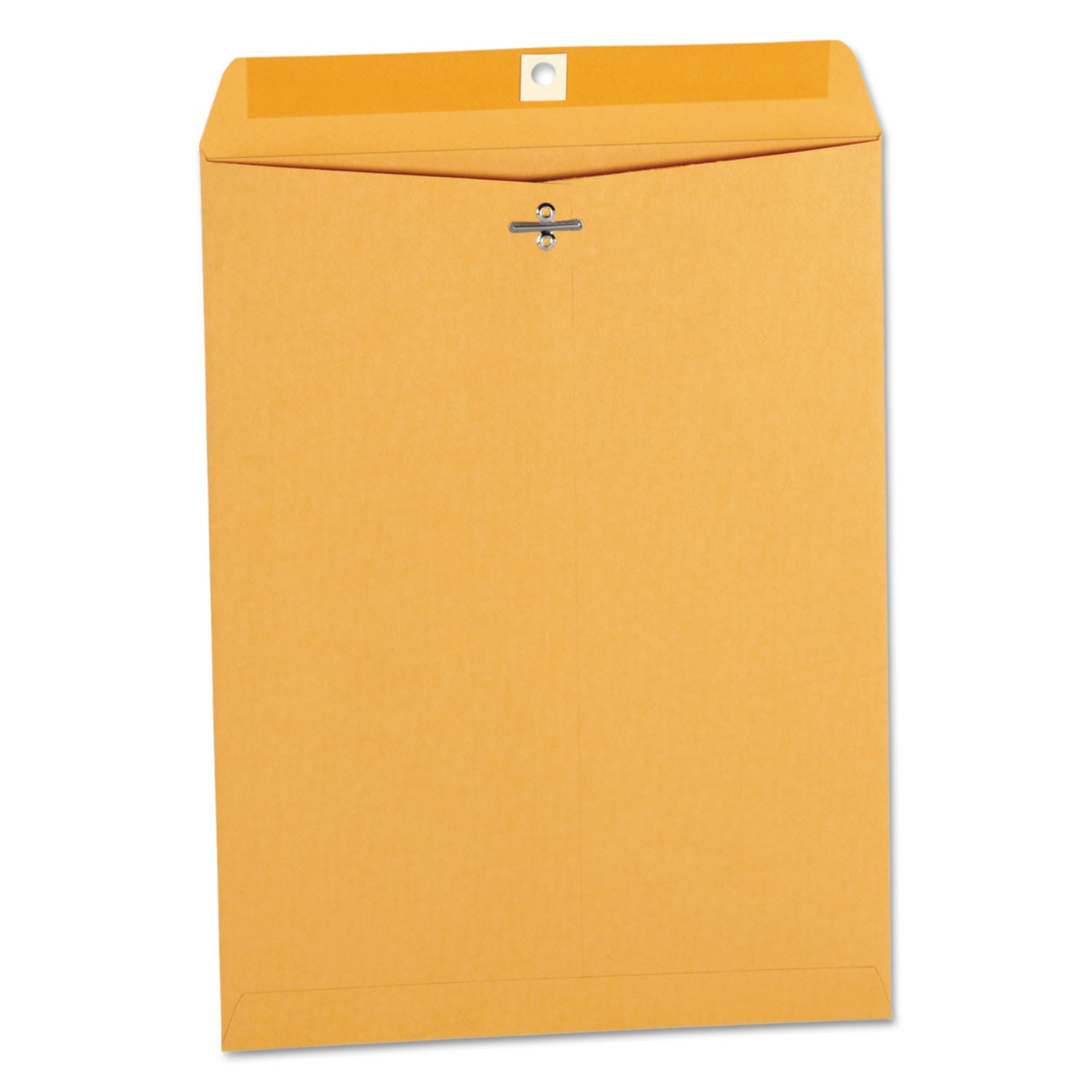 Kraft Clasp Envelope, #12 1/2, Square Flap, Clasp/Gummed Closure, 9.5 x 12.5, Brown Kraft, 100/Box - 