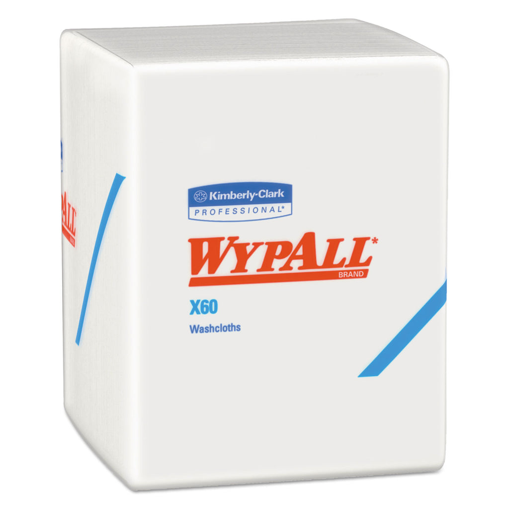 General Clean X60 Cloths, 1/4 Fold, 12.5 x 10, White, 70/Pack, 8 Packs/Carton - 