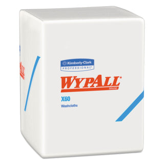 General Clean X60 Cloths, 1/4 Fold, 12.5 x 10, White, 70/Pack, 8 Packs/Carton - 