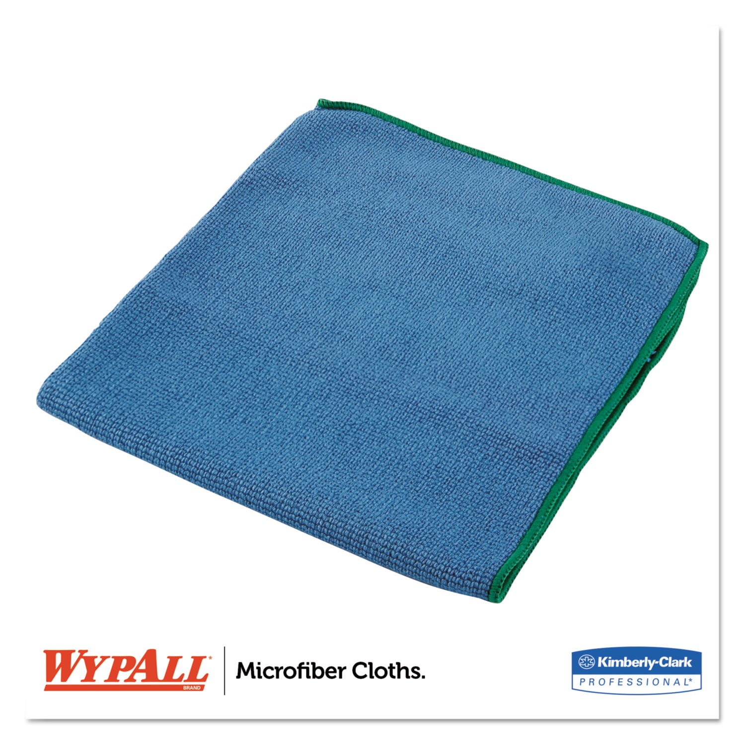 Microfiber Cloths, Reusable, 15.75 x 15.75, Blue, 24/Carton - 