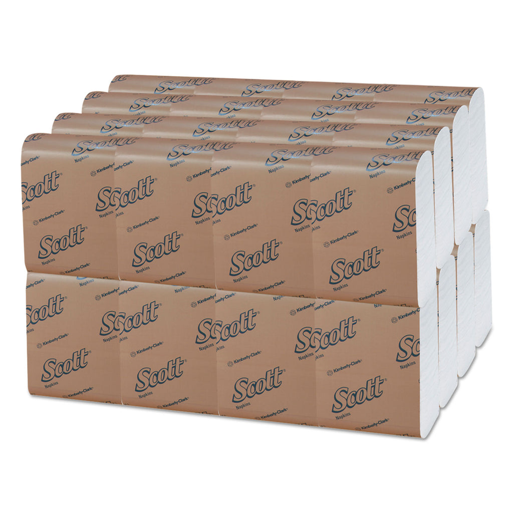 Low-Fold Dispenser Napkins, 1-Ply, 12" x 7", White, 250/Pack, 32 Packs/Carton