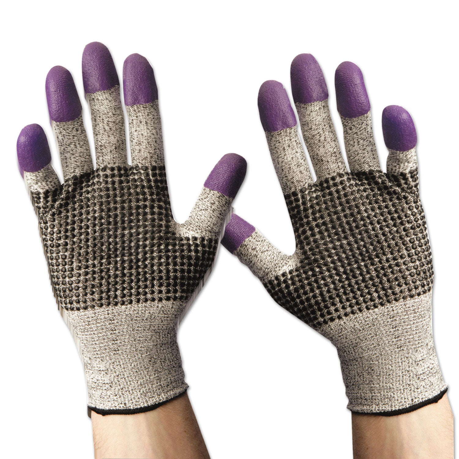 g60-purple-nitrile-gloves-230-mm-length-medium-size-8-black-white-pair_kcc97431 - 5