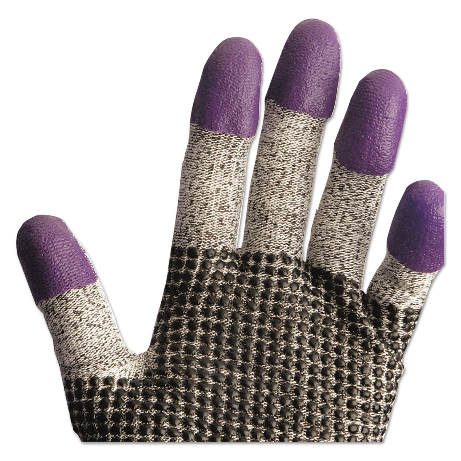 G60 Purple Nitrile Gloves, 240mm Length, Large/Size 9, Black/White, 12 Pairs/Carton - 