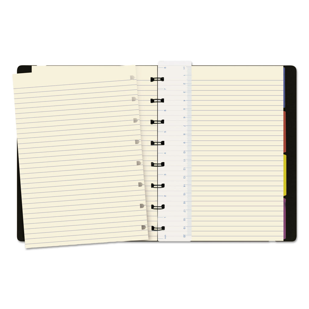Notebook, 1-Subject, Medium/College Rule, Black Cover, (112) 8.25 x 5.81 Sheets