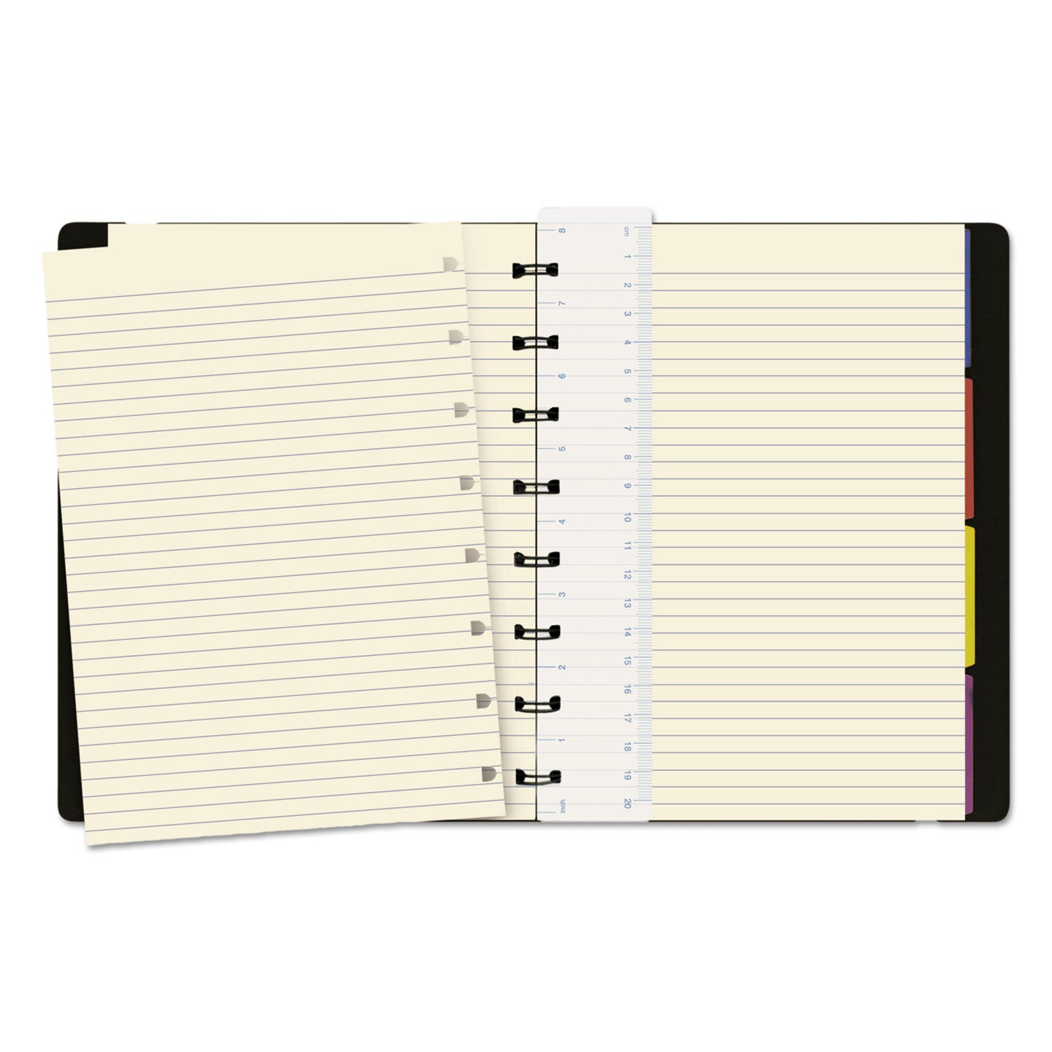 Notebook, 1-Subject, Medium/College Rule, Black Cover, (112) 8.25 x 5.81 Sheets