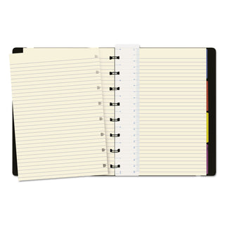 Notebook, 1-Subject, Medium/College Rule, Black Cover, (112) 8.25 x 5.81 Sheets
