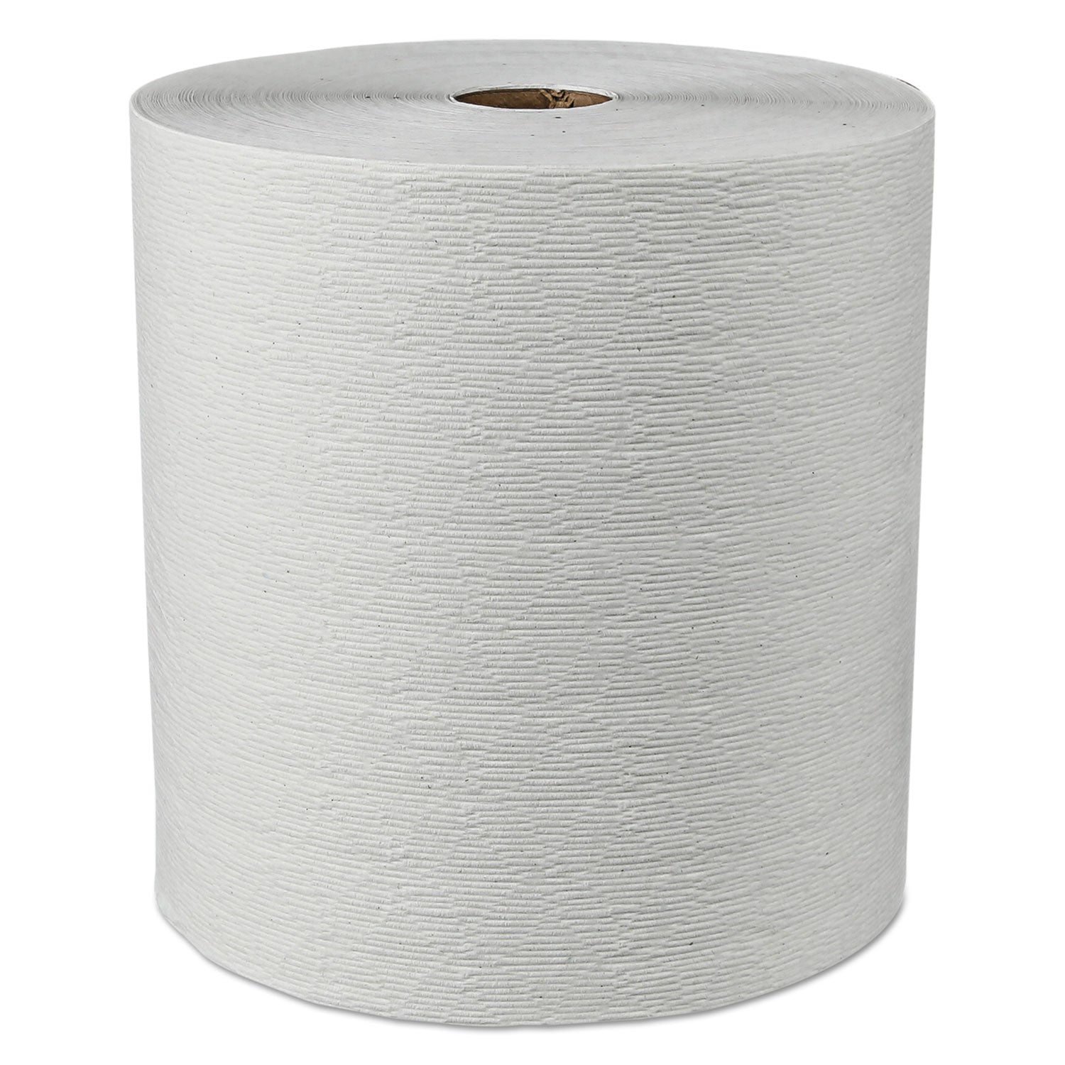 Hard Roll Paper Towels with Premium Absorbency Pockets, 1-Ply, 8" x 600 ft, 1.5" Core, White, 6 Rolls/Carton - 