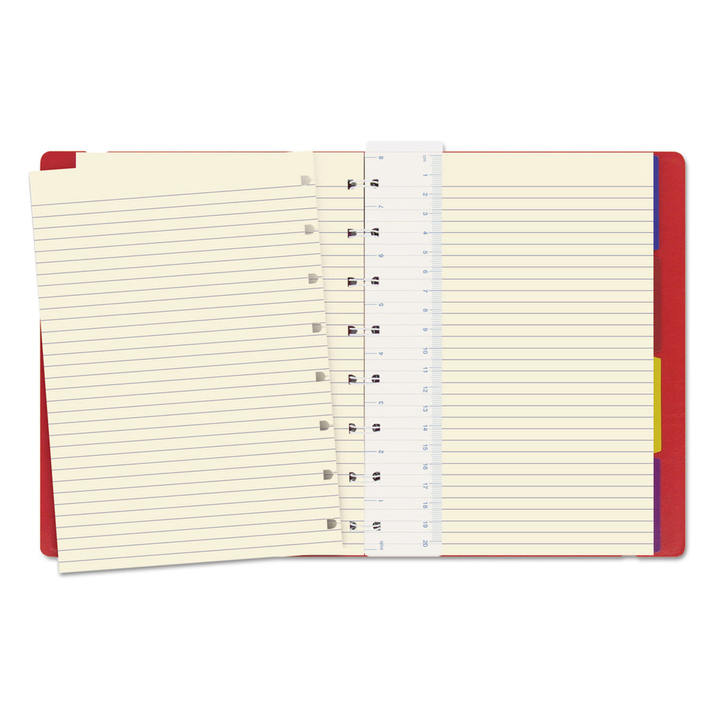 Notebook, 1-Subject, Medium/College Rule, Red Cover, (112) 8.25 x 5.81 Sheets