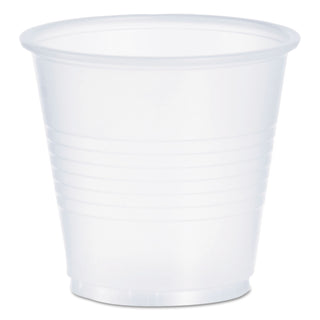 High-Impact Polystyrene Cold Cups, 3.5 oz, Translucent, 100/Pack