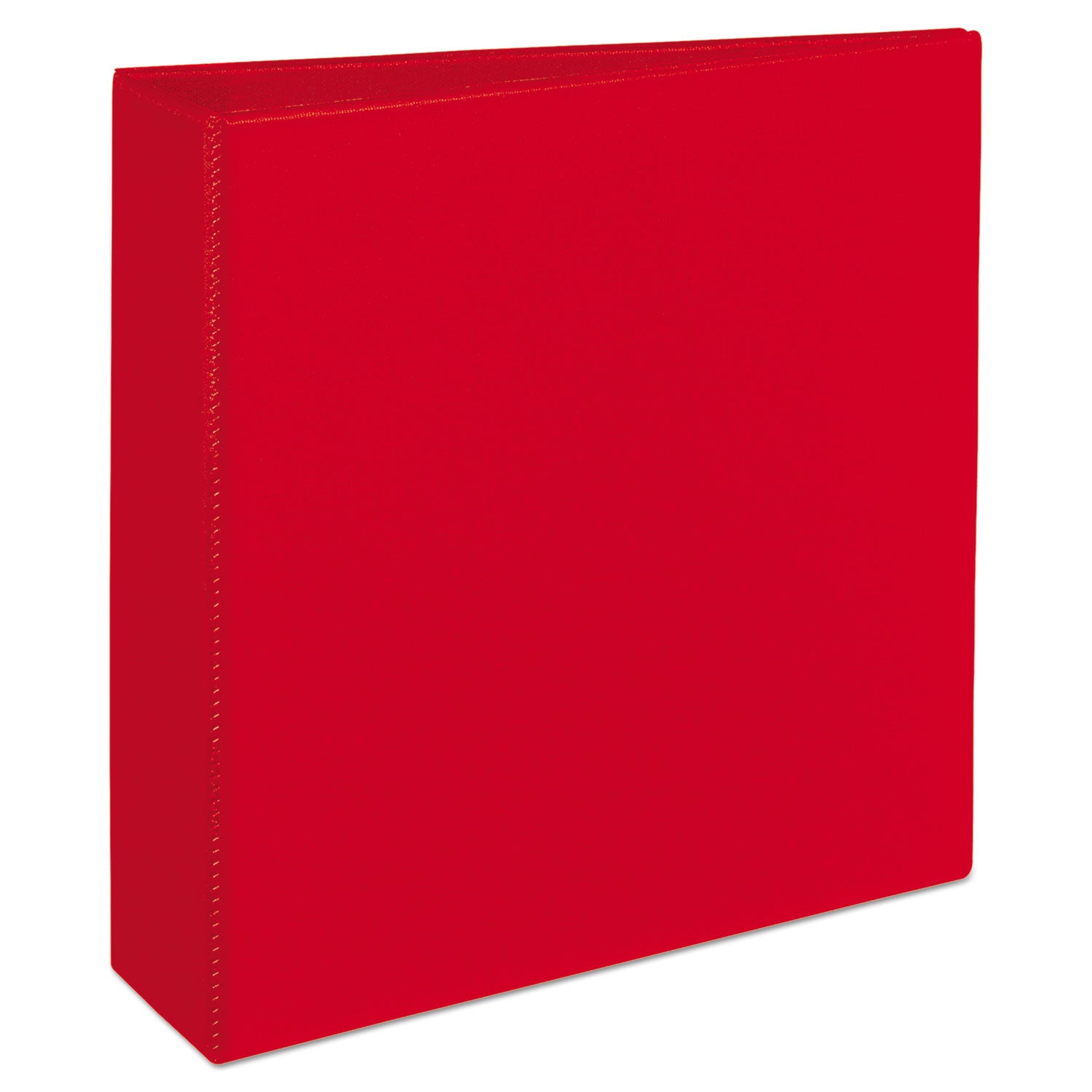 Heavy-Duty Non-View Binder with DuraHinge and Locking One Touch EZD Rings, 3 Rings, 3" Capacity, 11 x 8.5, Red - 