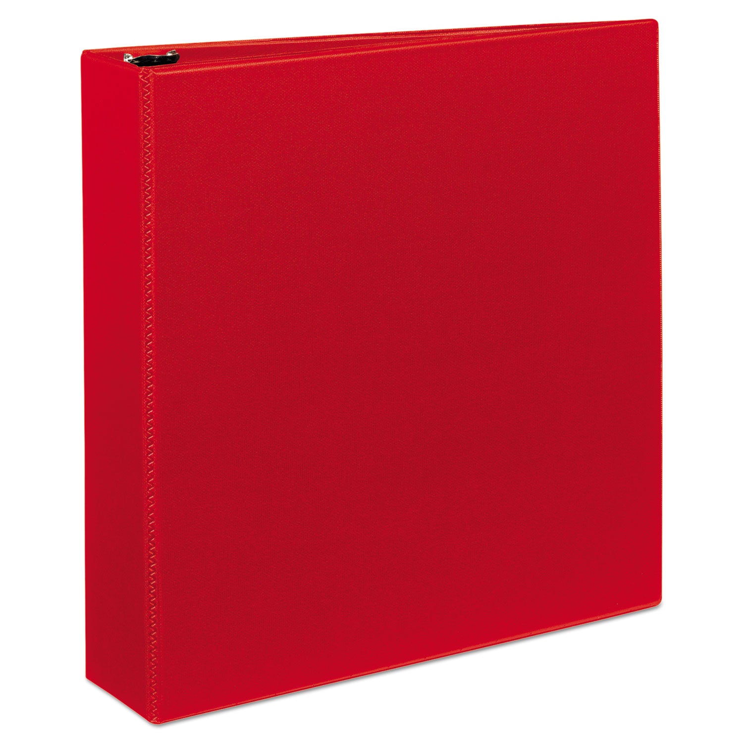 Heavy-Duty Non-View Binder with DuraHinge and One Touch EZD Rings, 3 Rings, 2" Capacity, 11 x 8.5, Red - 