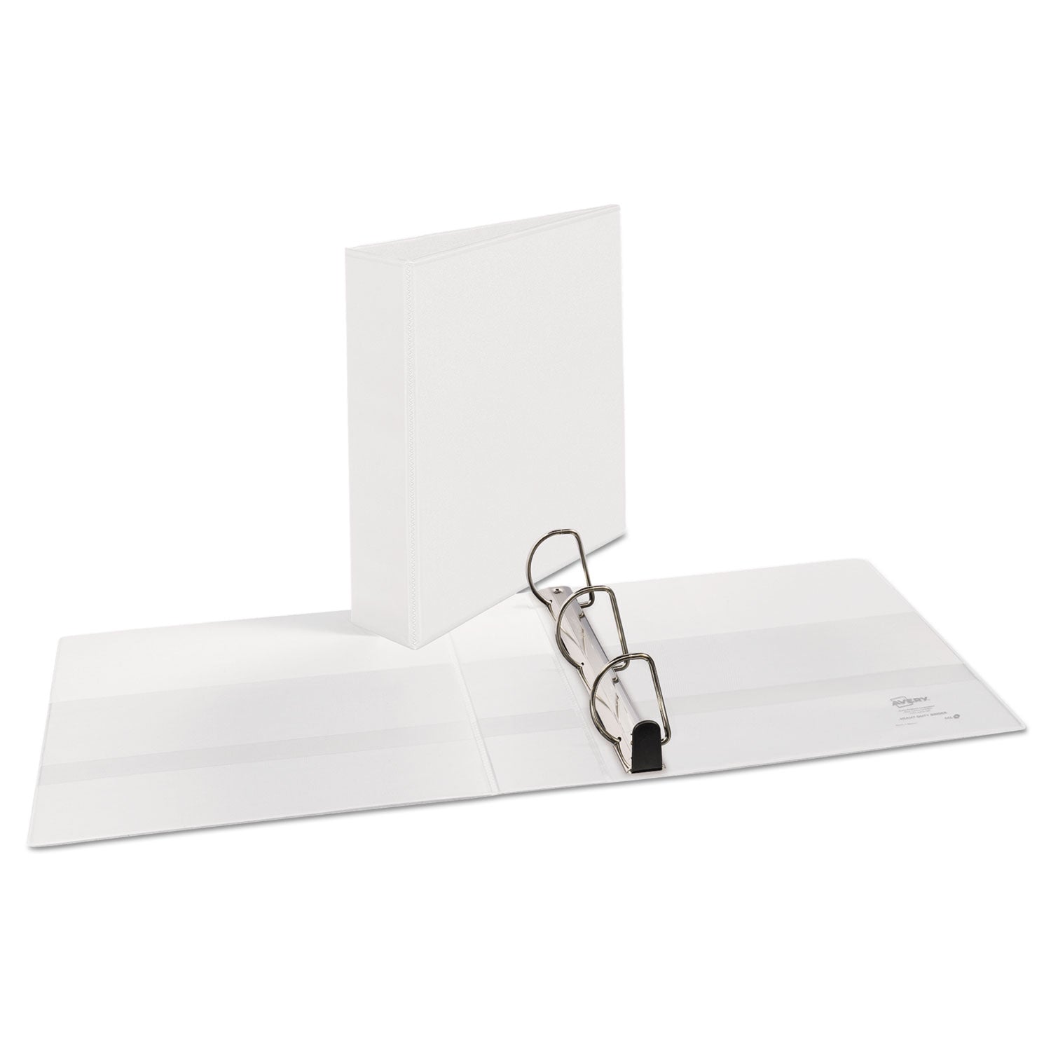 Heavy-Duty Non Stick View Binder with DuraHinge and Slant Rings, 3 Rings, 2" Capacity, 11 x 8.5, White, (5504) - 