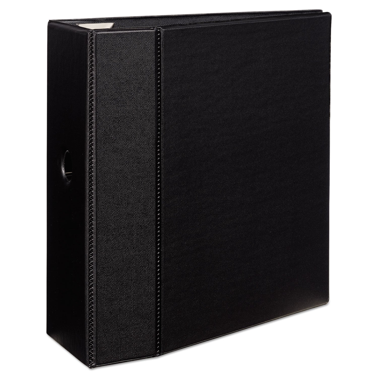 Heavy-Duty Non-View Binder with DuraHinge, Locking One Touch EZD Rings and Thumb Notch, 3 Rings, 5" Capacity, 11 x 8.5, Black - 