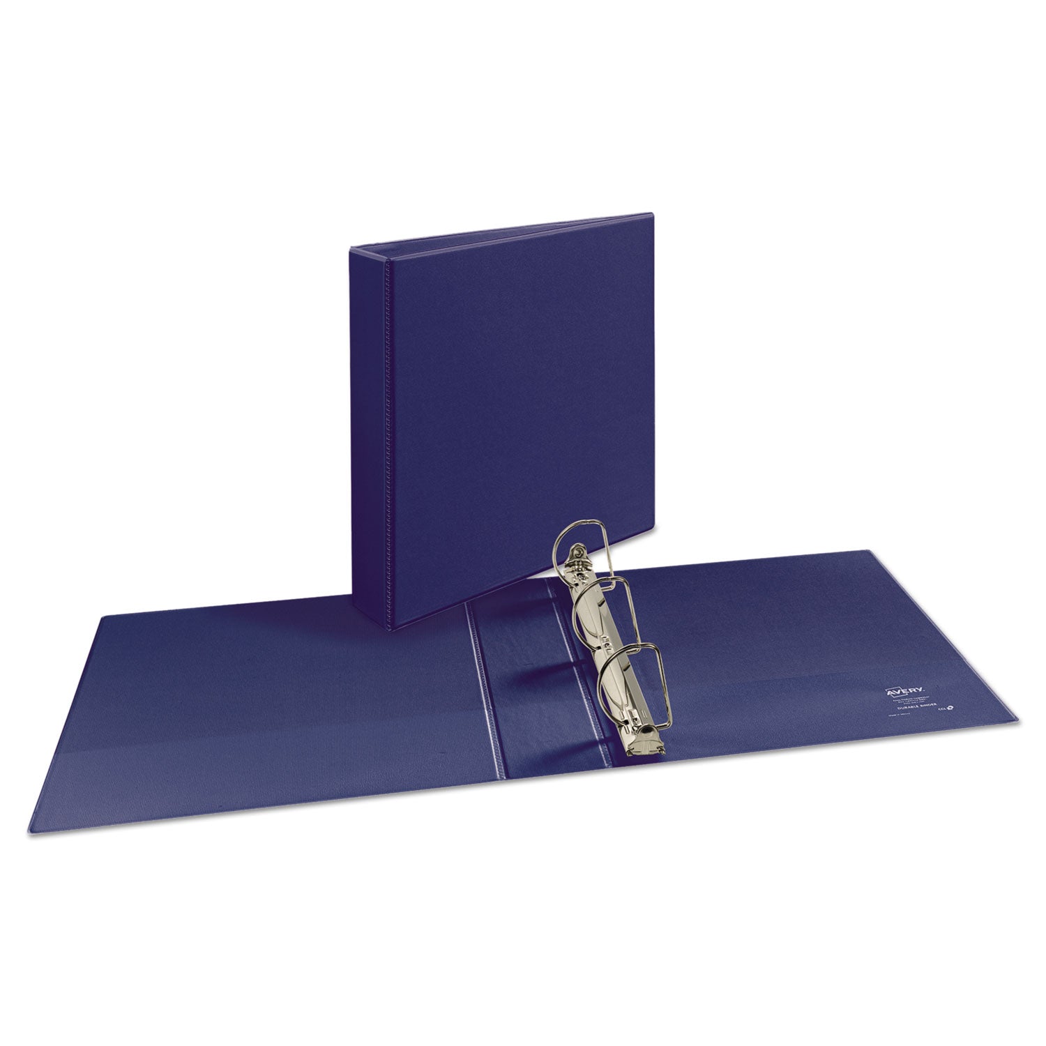 Durable View Binder with DuraHinge and Slant Rings, 3 Rings, 2" Capacity, 11 x 8.5, Blue - 