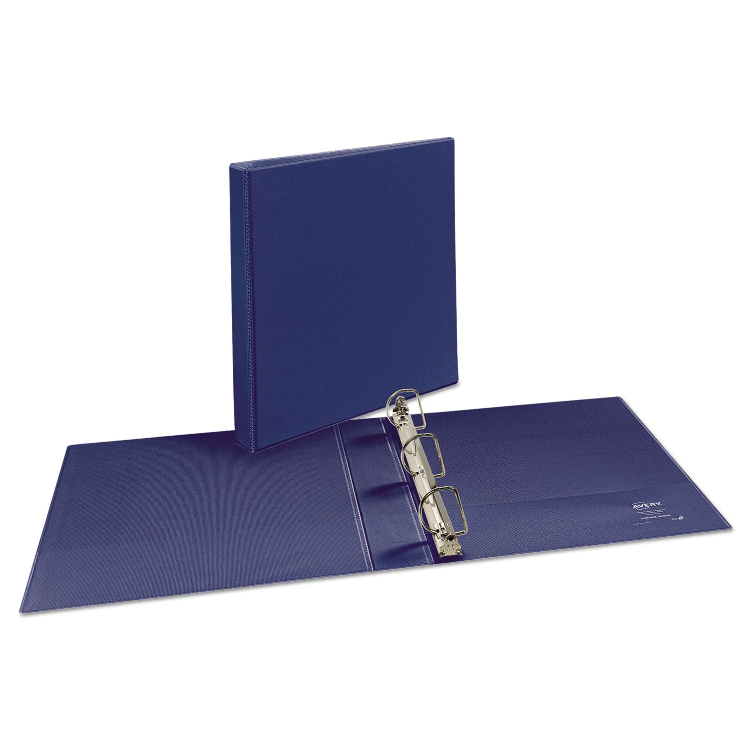 Durable View Binder with DuraHinge and Slant Rings, 3 Rings, 1.5" Capacity, 11 x 8.5, Blue - 