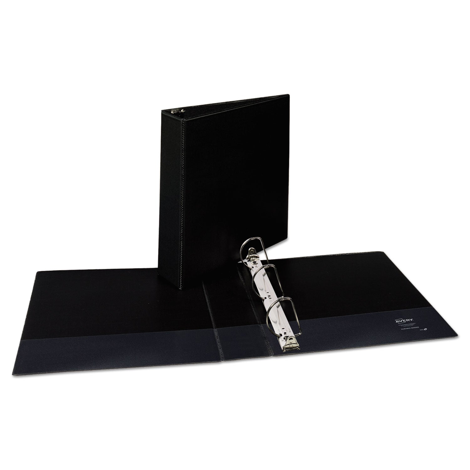 Durable Non-View Binder with DuraHinge and Slant Rings, 3 Rings, 2" Capacity, 11 x 8.5, Black - 