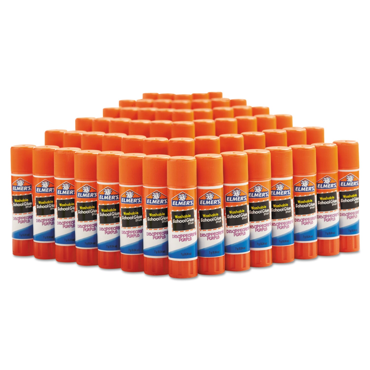 Disappearing Purple All Purpose Glue Sticks, 0.24 oz, Dries Clear, 60/Box