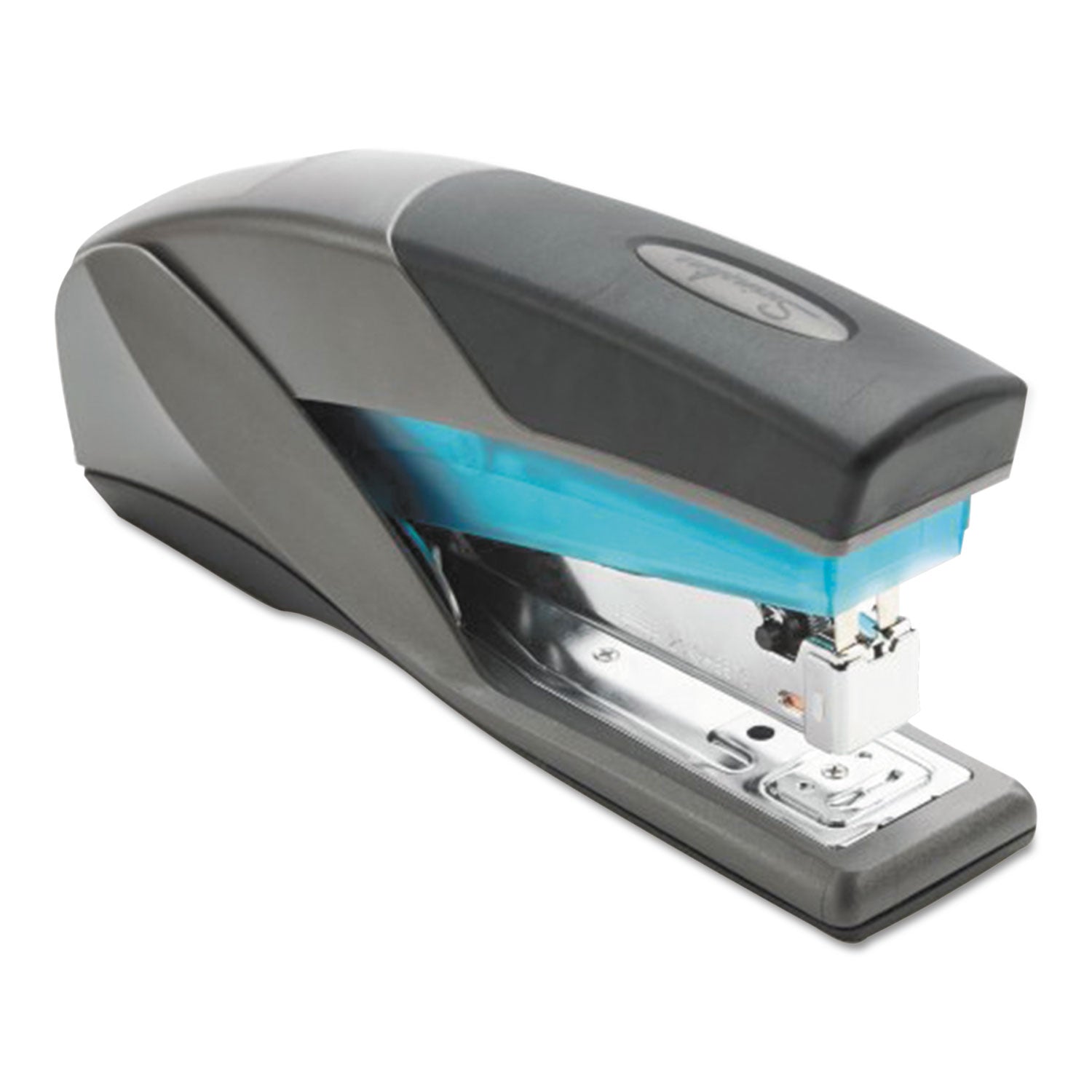 Optima 25 Reduced Effort Stapler, 25-Sheet Capacity, Slate Gray/Blue - 