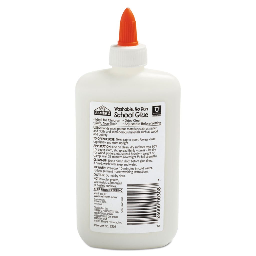 Washable School Glue, 7.63 oz, Dries Clear - 
