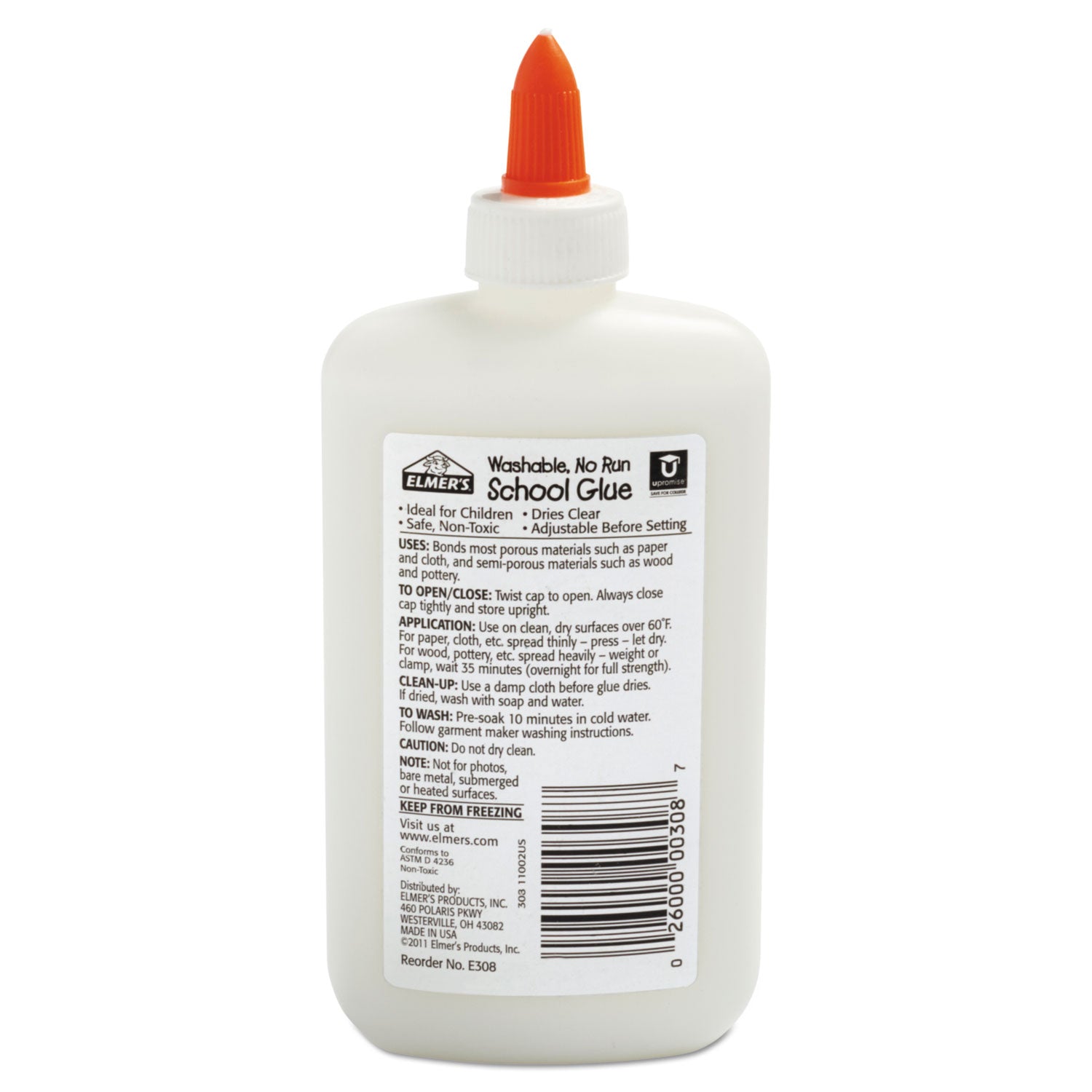 Washable School Glue, 7.63 oz, Dries Clear - 