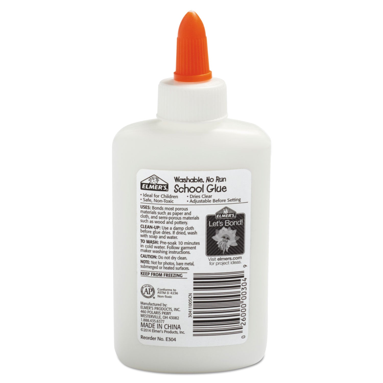 Washable School Glue, 4 oz, Dries Clear - 