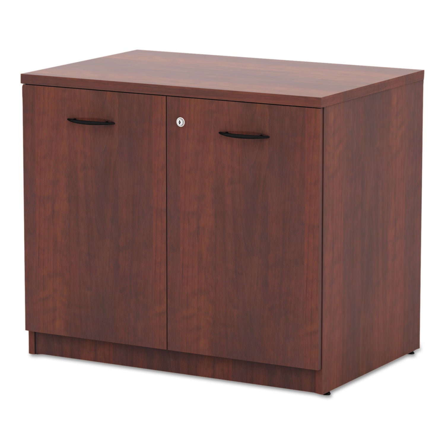 Alera Valencia Series Storage Cabinet, 34.13w x 22.78d x 29h, Medium Cherry - 
