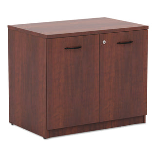 Alera Valencia Series Storage Cabinet, 34.13w x 22.78d x 29h, Medium Cherry - 
