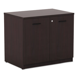 Alera Valencia Series Storage Cabinet, 34.13w x 22.78d x 29.5h, Mahogany - 