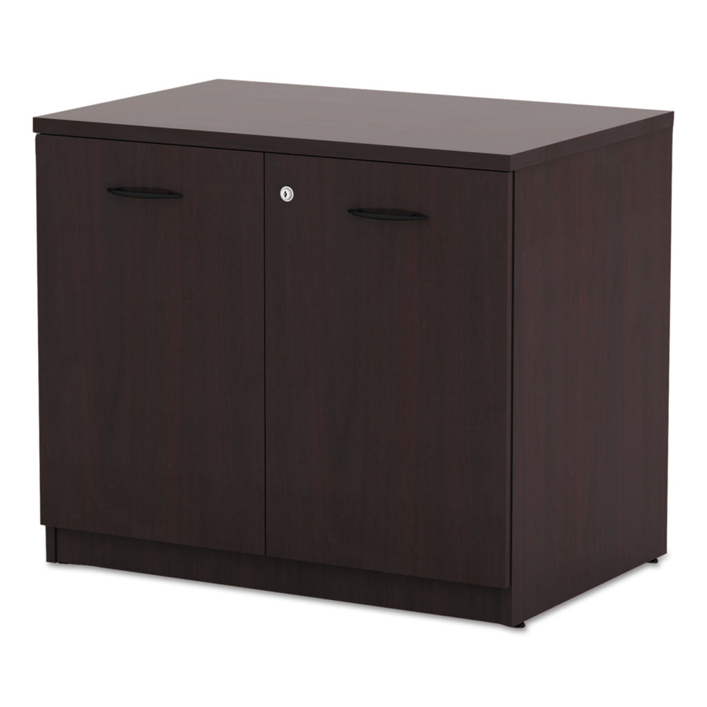 Alera Valencia Series Storage Cabinet, 34.13w x 22.78d x 29.5h, Mahogany - 